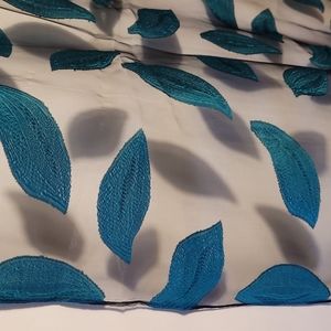 Sheer Italian designed Scarf/Shawl Leaf print